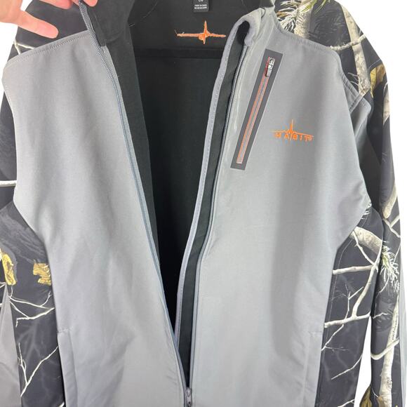 Habit Outdoors NWT Castlerock Gray Zip Lined Softshell Jacket Pockets Men's Sz L - Picture 3 of 10